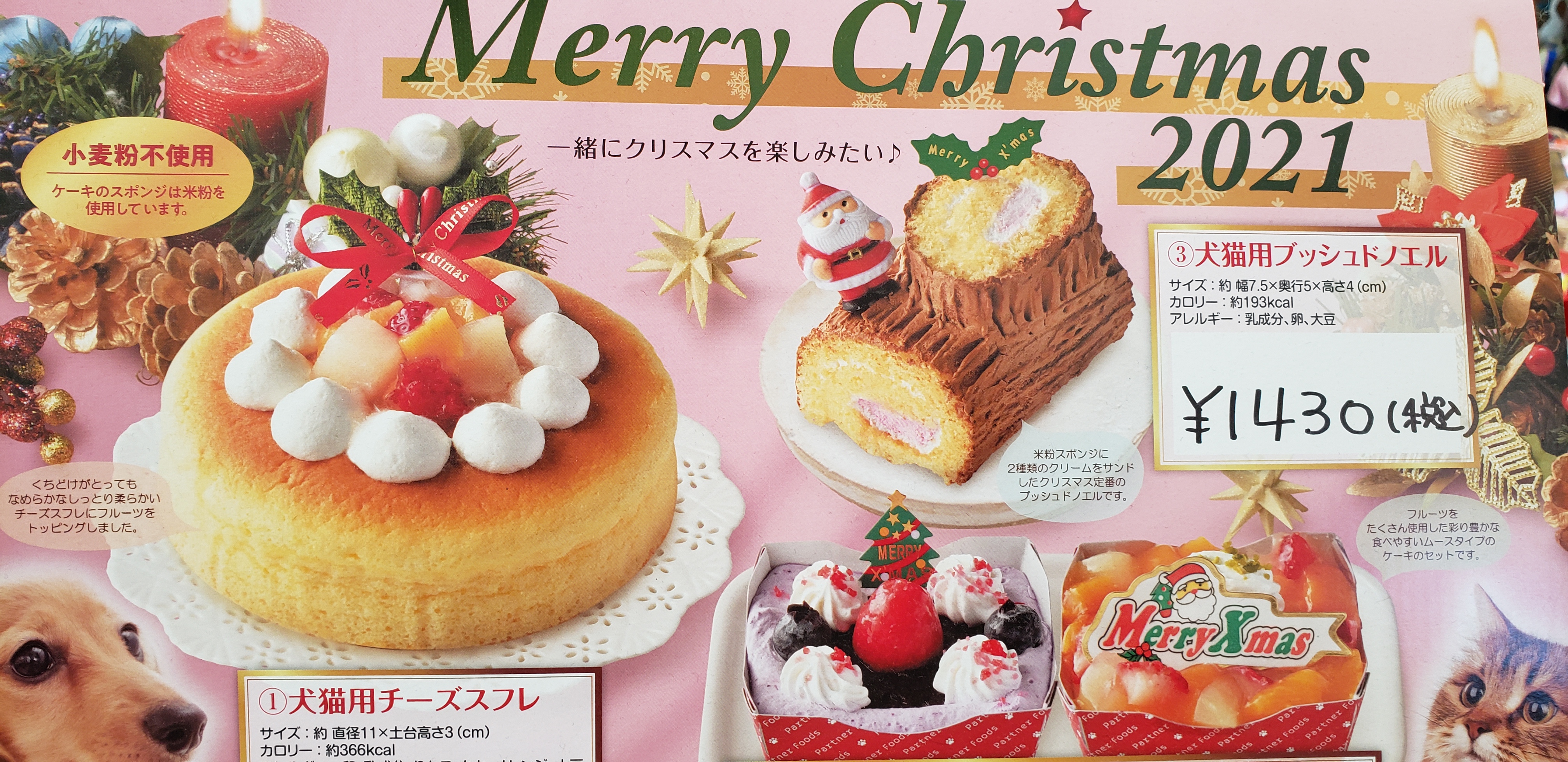 クリスマスケーキのご予約はお早めに！